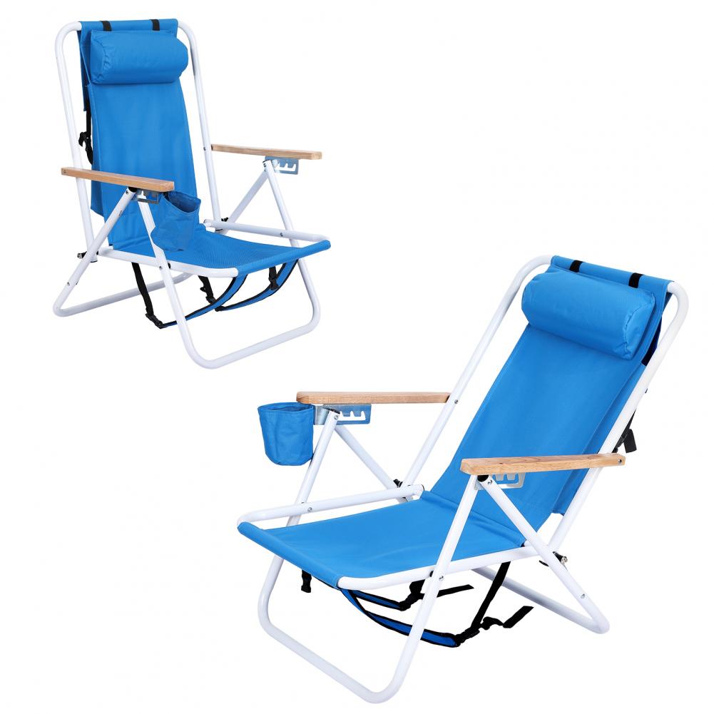 Fishing Backpack - Adjustable Portable Outdoor Recliner for Camping,
