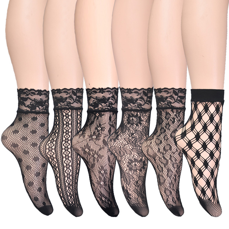 Fishing Socks - 6-Pair /Set Summer Black White Sexy
