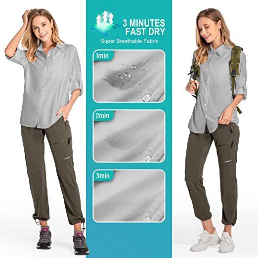 Women's Long Sleeve Sun Protec – Fishing Shirt Uv Protection Bewertung und Preis