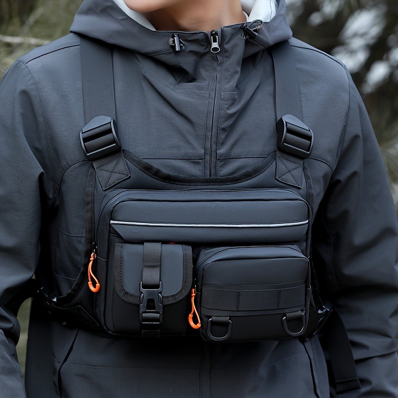 Men's Tactical Chest Bag, Runn – Fishing Vest Bewertung und Preis