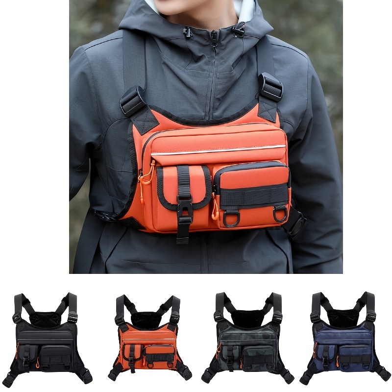 Men's Tactical Chest Bag, Runn – Fishing Vest Bewertung und Preis