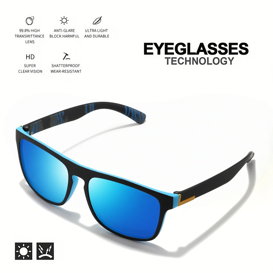 1-4PCS Men Classical Square Po – Fishing Sunglasses Polarized Bewertung und Preis