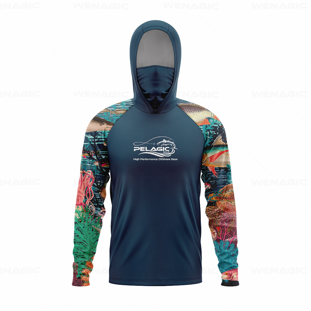 pelagic gear Men Hood Fishing  – Fishing Shirt Uv Protection Bewertung und Preis