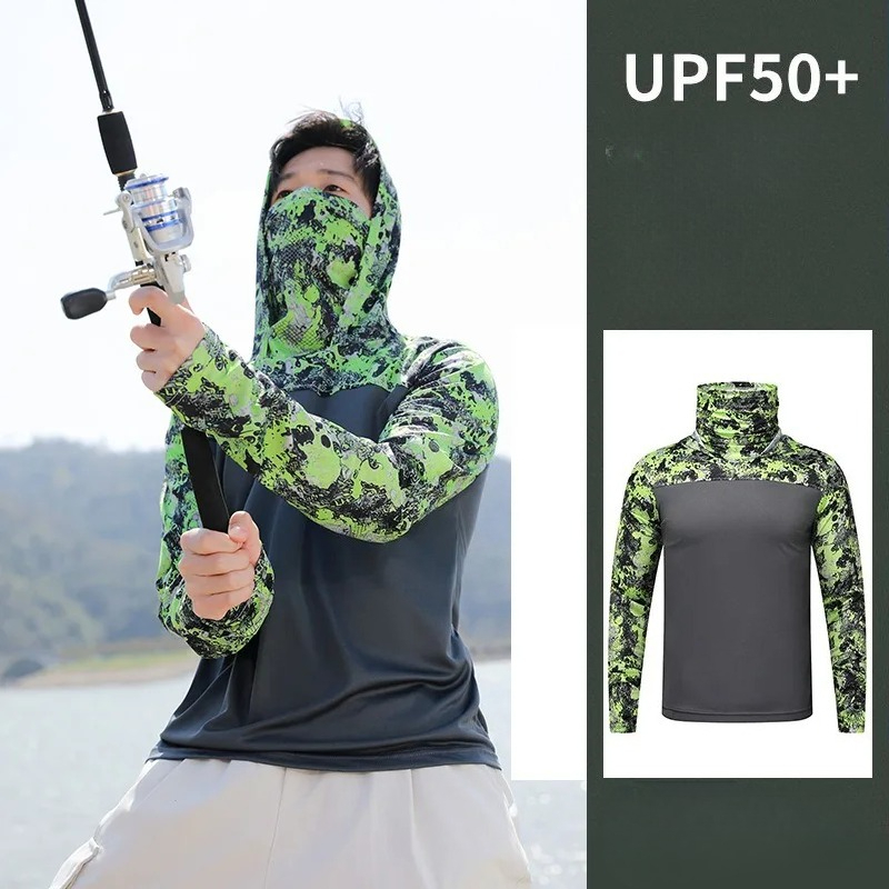 Fishing Shirt Hooded Men Sunsc – Fishing Hoodie Bewertung und Preis