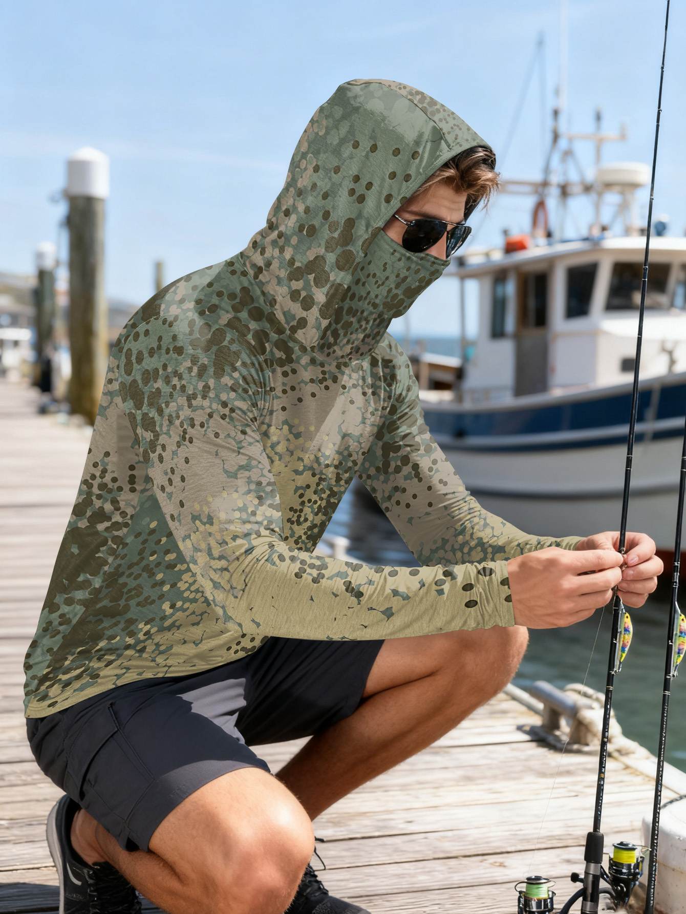Men's Fishing Hooded Long-Slee – Fishing Hoodie Bewertung und Preis