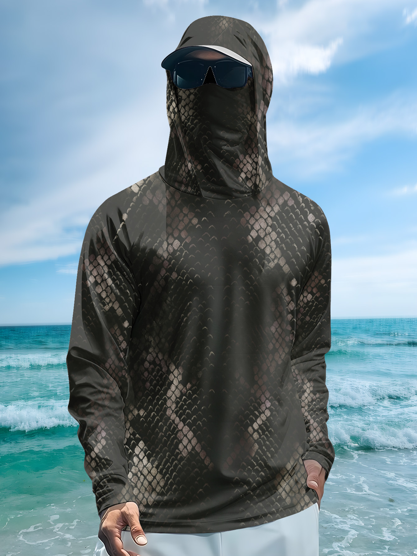 Men's Fishing Hooded Long-Slee – Fishing Shirt Uv Protection Bewertung und Preis