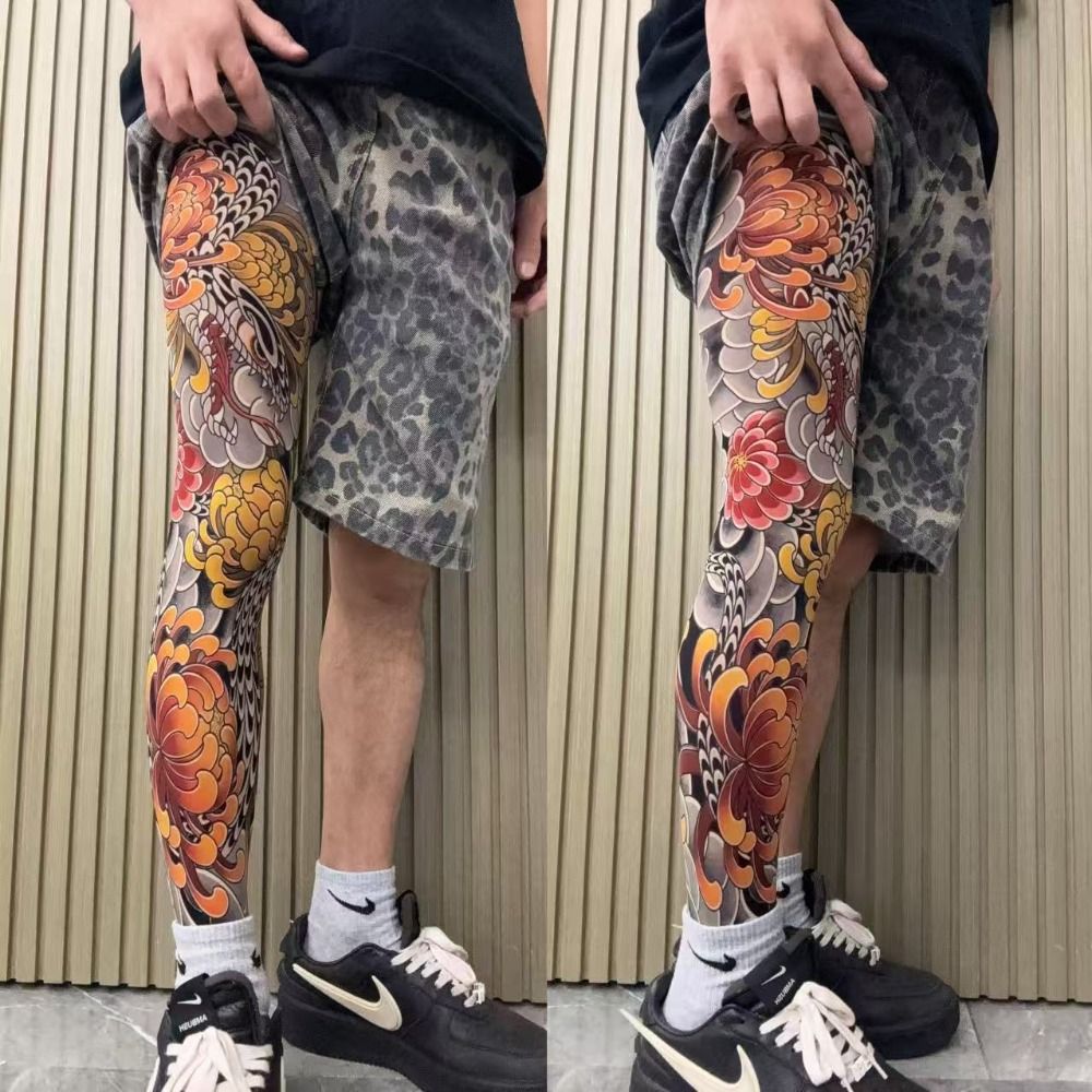 New Full Leg Fake Tattoo Socks – Fishing Socks Bewertung und Preis