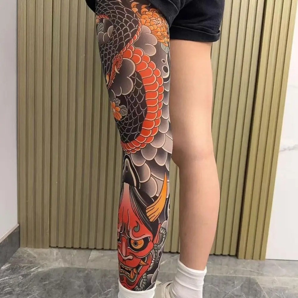New Full Leg Fake Tattoo Socks – Fishing Socks Bewertung und Preis