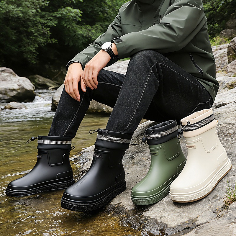 Men Rain Shoes Outdoor Waterpr – Fishing Boots Bewertung und Preis