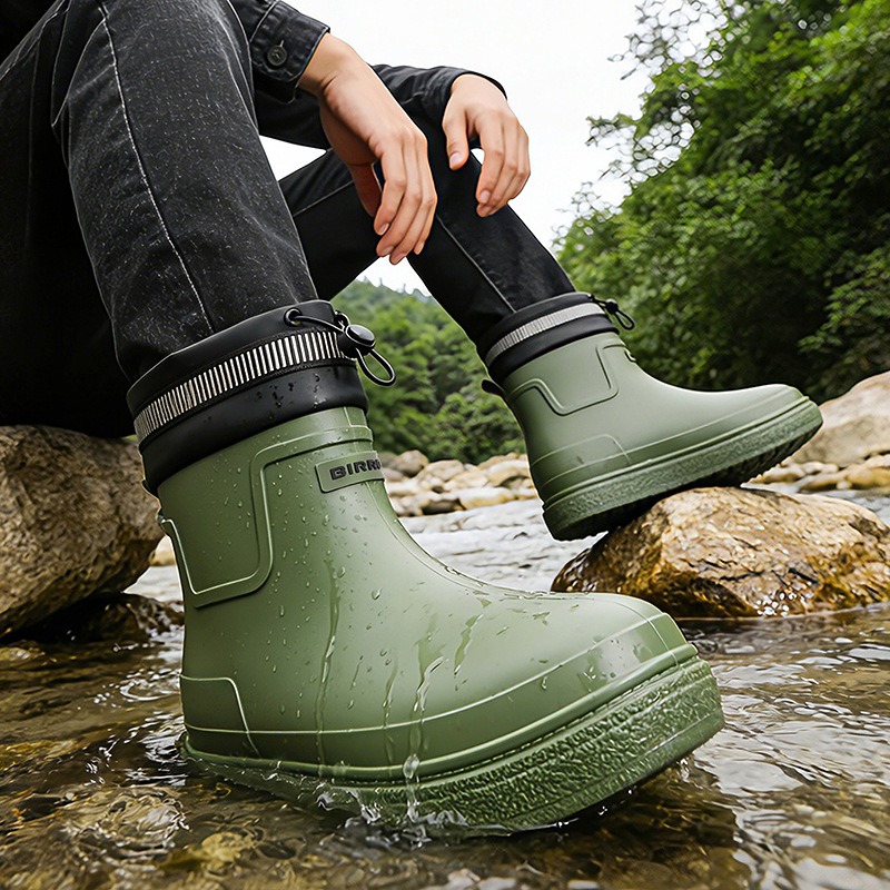 Men Rain Shoes Outdoor Waterpr – Fishing Boots Bewertung und Preis