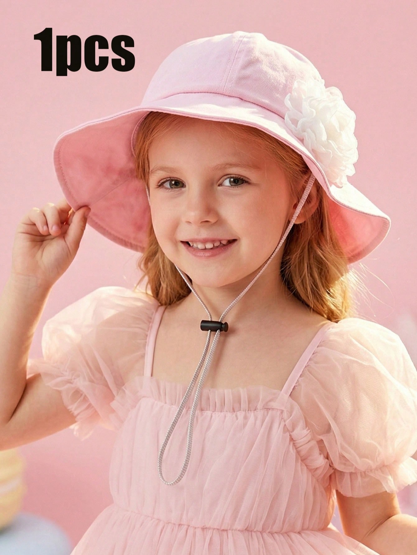 1Pc 3-8Y Girls White Big Flowe – Fishing Hat Bewertung und Preis