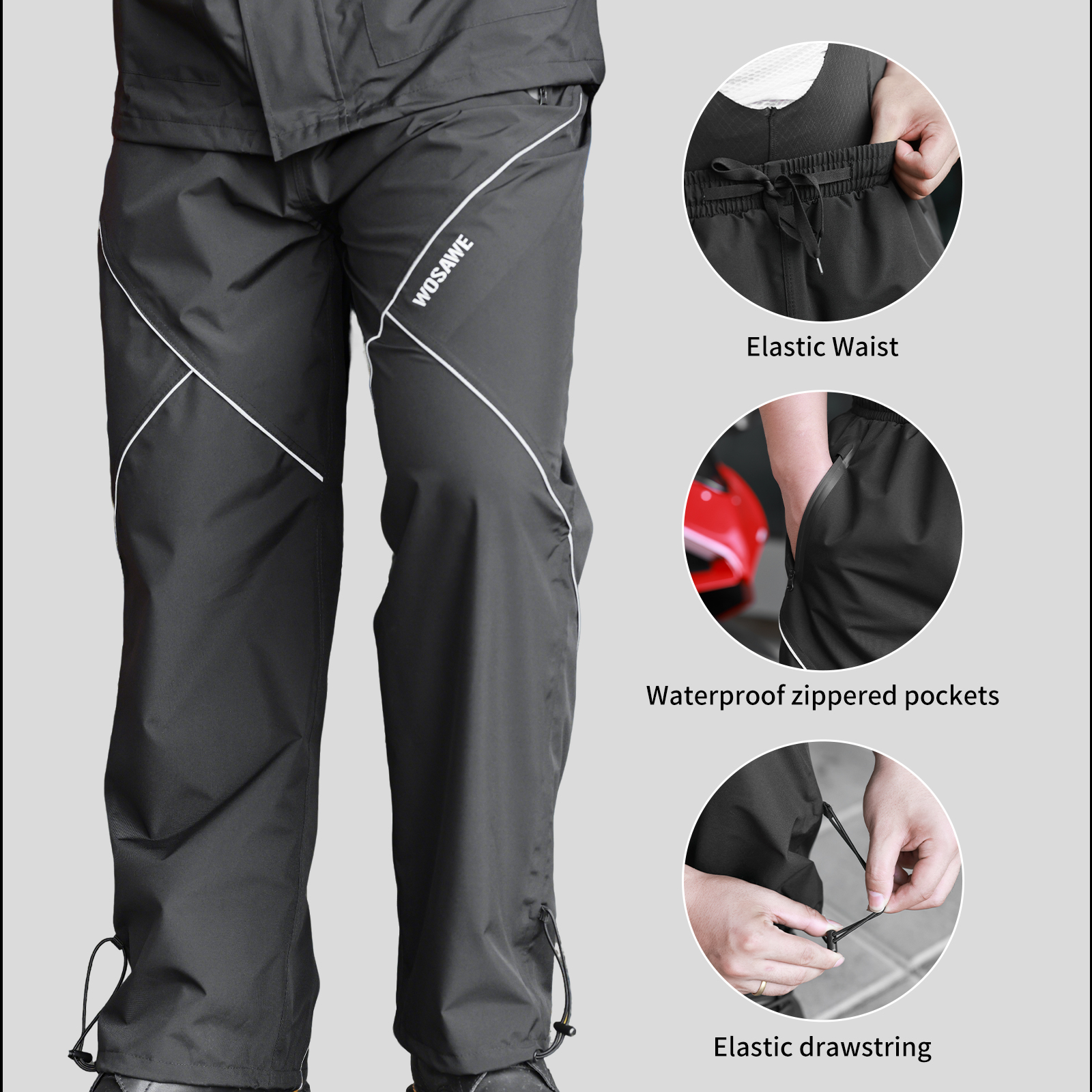 WOSAWE Cycling Rain Pants Wate – Fishing Rain Suit Bewertung und Preis