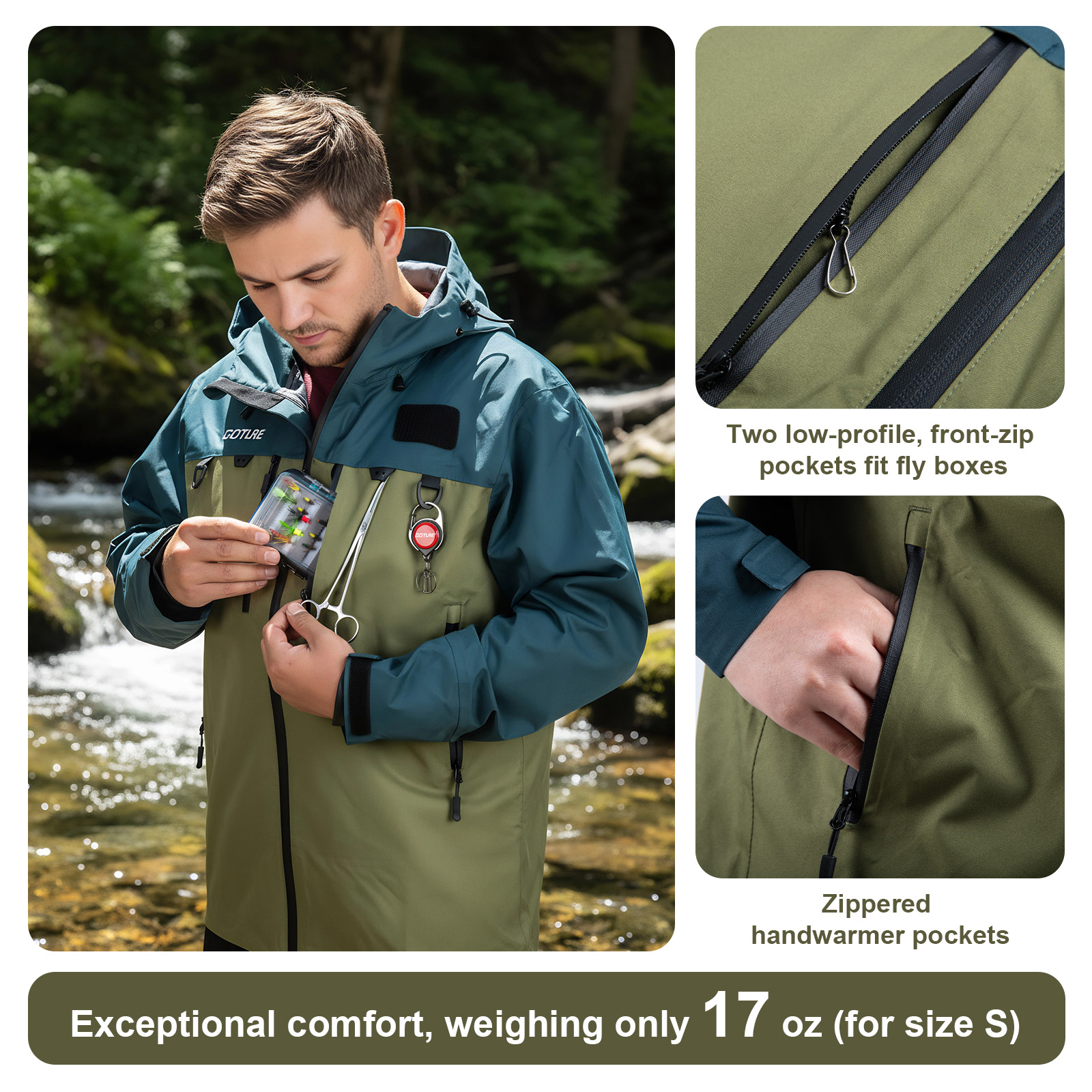 Goture Fishing Wading Jackets  – Fishing Jacket Waterproof Bewertung und Preis